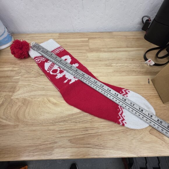 Hallmark Peanuts Vintage Red Knitted Snoopy Stocking Christmas Holiday - Picture 3 of 3